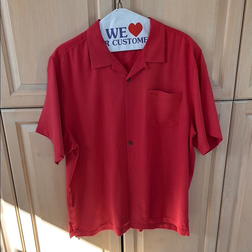 Tommy Bahama Red Casual Button Down Shirt